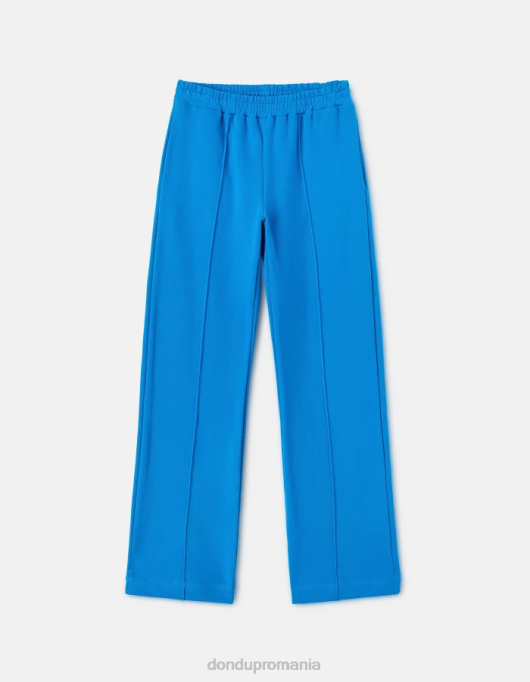 femei pantaloni largi din lână V84D171 îmbrăcăminte turcoaz DONDUP